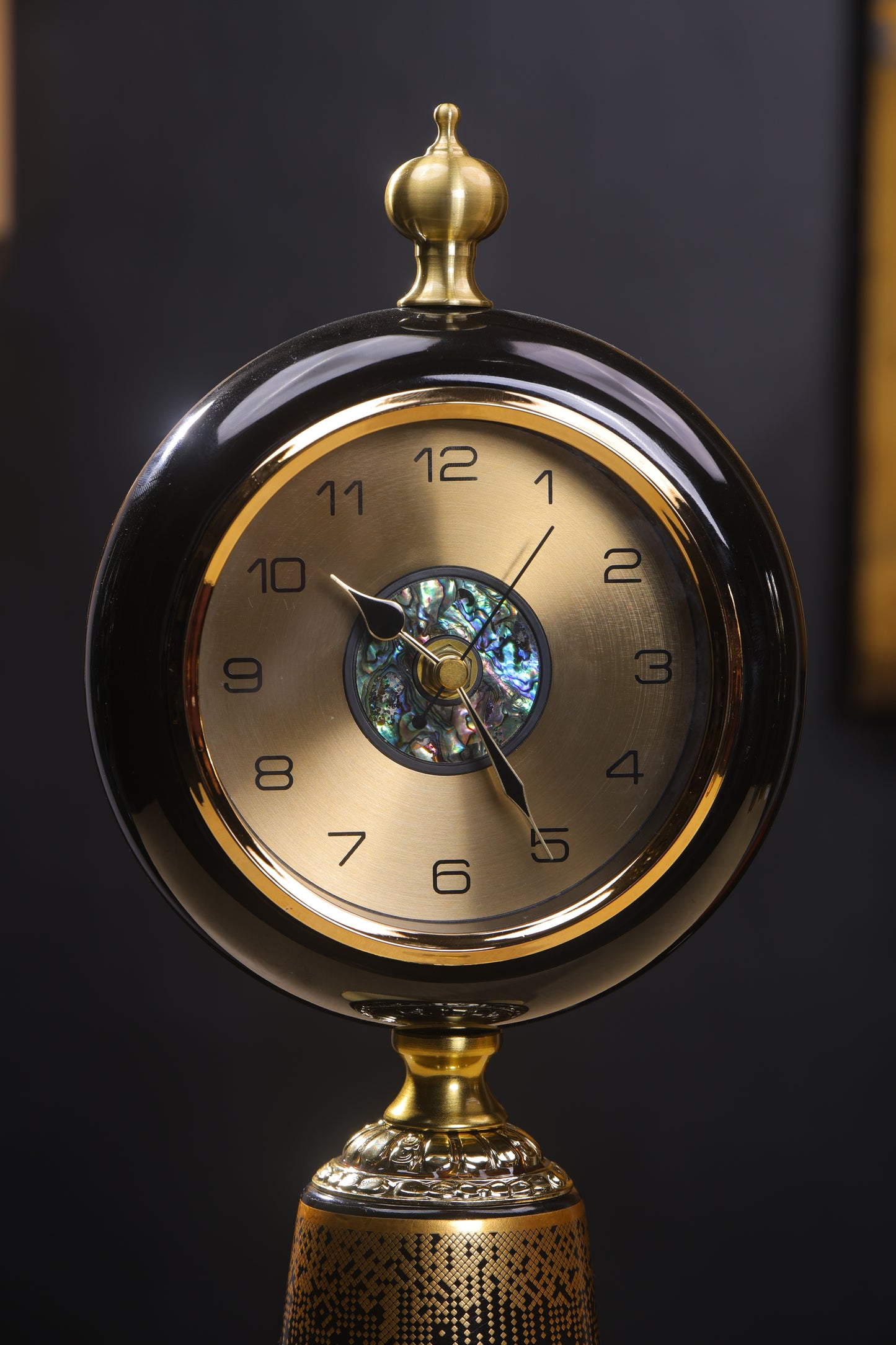 Elegant Mother of Pearl dial Table Clock