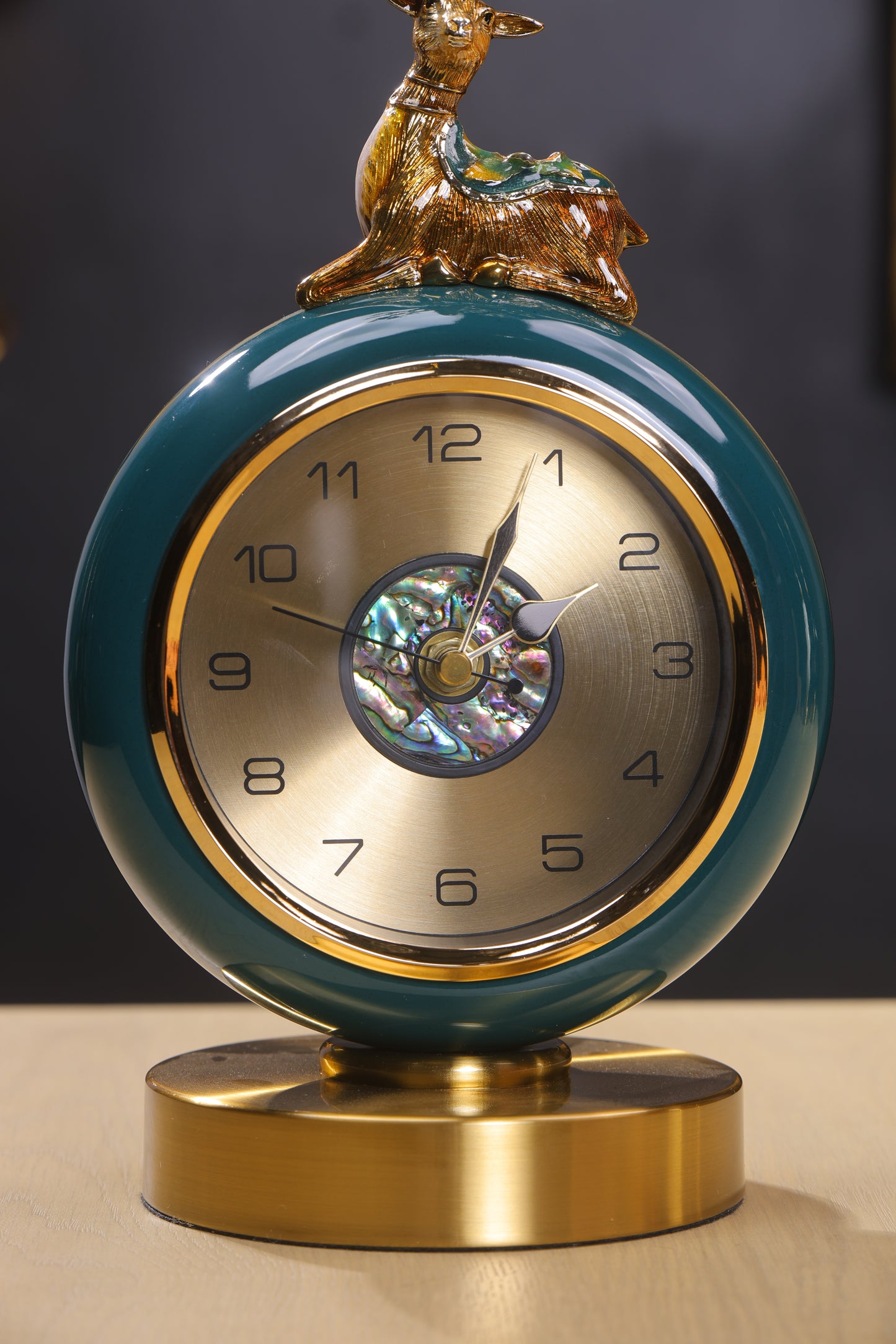 Elegant Mother of Pearl dial Table Clock