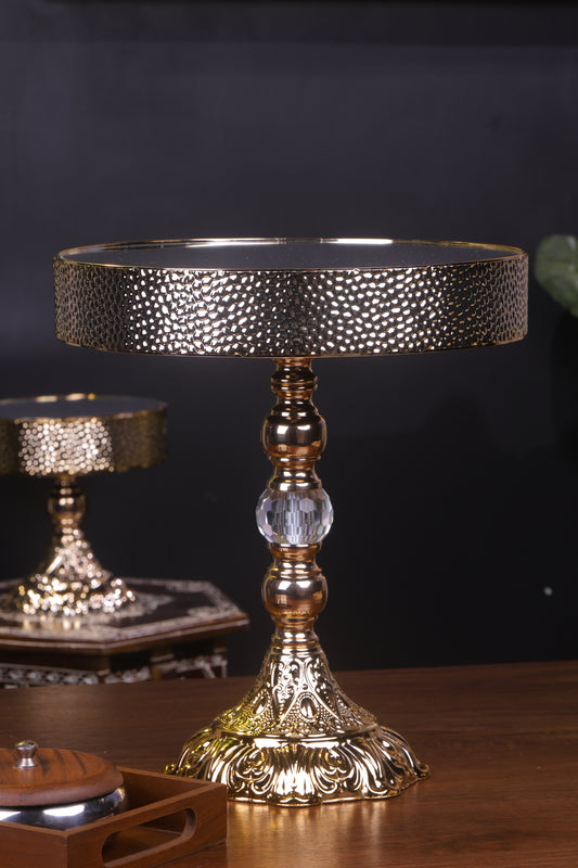 Glamorous Gold Mirror Cake Stand