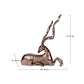 Majestic Sitting Deer Sculpture for Table Tops