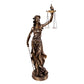 Lady of Justice Sculpture - Glossy Golden- Small