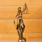 Lady of Justice Sculpture - Glossy Golden- Small
