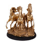 Glorious Three Horse Figurine - Antique Gold Finish
