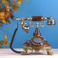 The Noble Spinner: Round Wooden Telephone with Rotator Dial