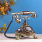 The Noble Spinner: Round Wooden Telephone with Rotator Dial