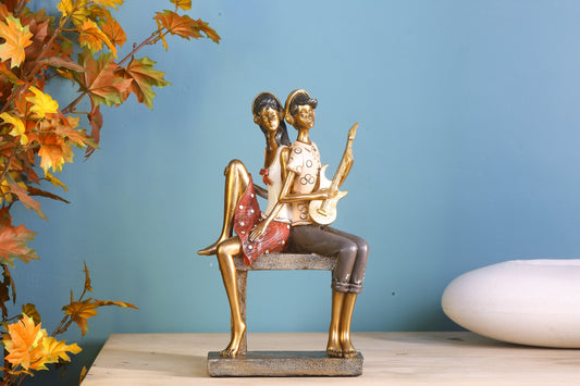 Melodic Romance – Couple Figurine with Guitar