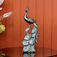 Elegant Peacock Decor Showpiece
