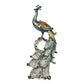 Elegant Peacock Decor Showpiece