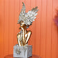 Winged Crown Head Lady Iconic Statement Piece