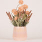 Artificial Chrysanthemum and Marigold Bunch- Pink Ceramic vase