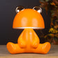 Cute Bunny Lamp with Bluetooth Speaker- orange