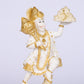 9" Hanuman Pawansut Mahabali standing Marble statue with Parvat | Ideal for temple or showpiece