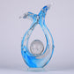 Modern Extract Blue Ocean Wave Crystal Ball - Blue