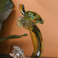 Turtle of the Tides Crystal Sculpture Home Decor Goodluck Figurine - Green