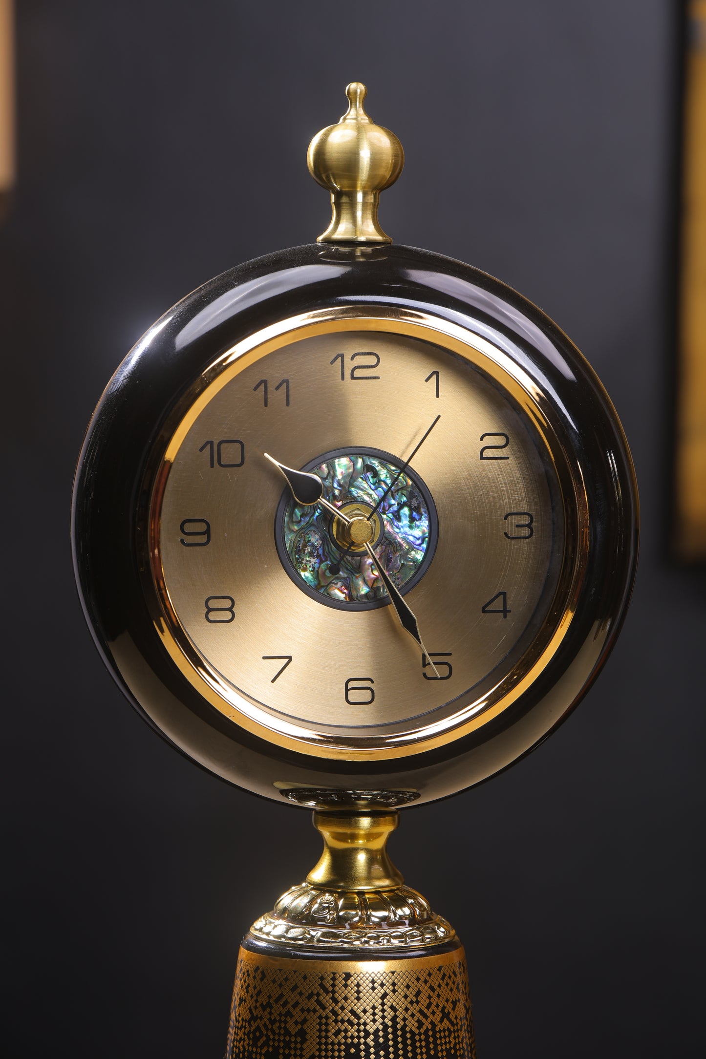 Elegant Mother of Pearl dial Table Clock