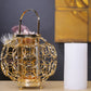 Elegant Gold Sphere Candle Holder with Mirror Finish
