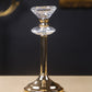 Decorative Gold Mirror Candle Stand for Home Dining