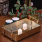 Gold Mirrored Tray for Decorative Accents