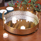 Luxury Gold Finish Mirror Tray with Handles