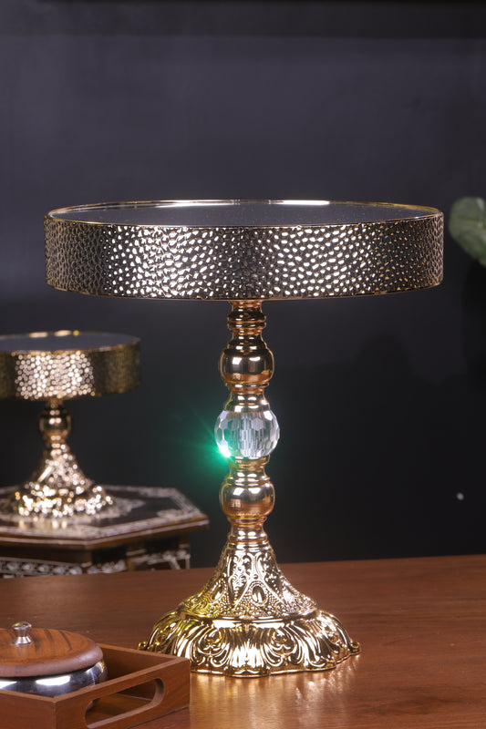 Glamorous Gold Mirror Cake Stand